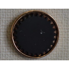 Кнопка декоративная 25 мм №21 золото (1000 штук)