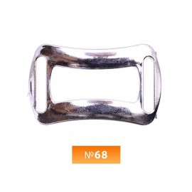 Пряжка пластиовая №68 никель 2 см (100 штук)