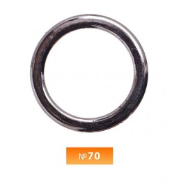 Кольцо пластиковое №70 блек никель 4 см (250 штук)