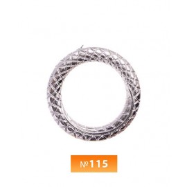 Кольцо пластиковое №115 блек никель 3 см (250 штук)