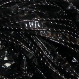 Кант лаковый кожезаменитель обшый серебром (30 метров)