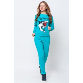 Спортивный костюм женский Акула бирюза SK144 (Штука)