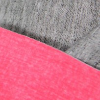 Ткань трикотаж дайвинг меланж двухсторонний розово-серый (метр )