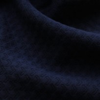 Ткань стеганный трикотаж темно-синий (метр )