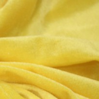 Ткань велюр стрейчевый тонкий желтый (метр )