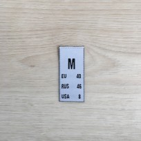 Размер жаккрдовый 15 мм белый M (100 штук)