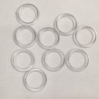 Кольцо сарафанное пластиковое прозрачное 10мм (1000 штук)